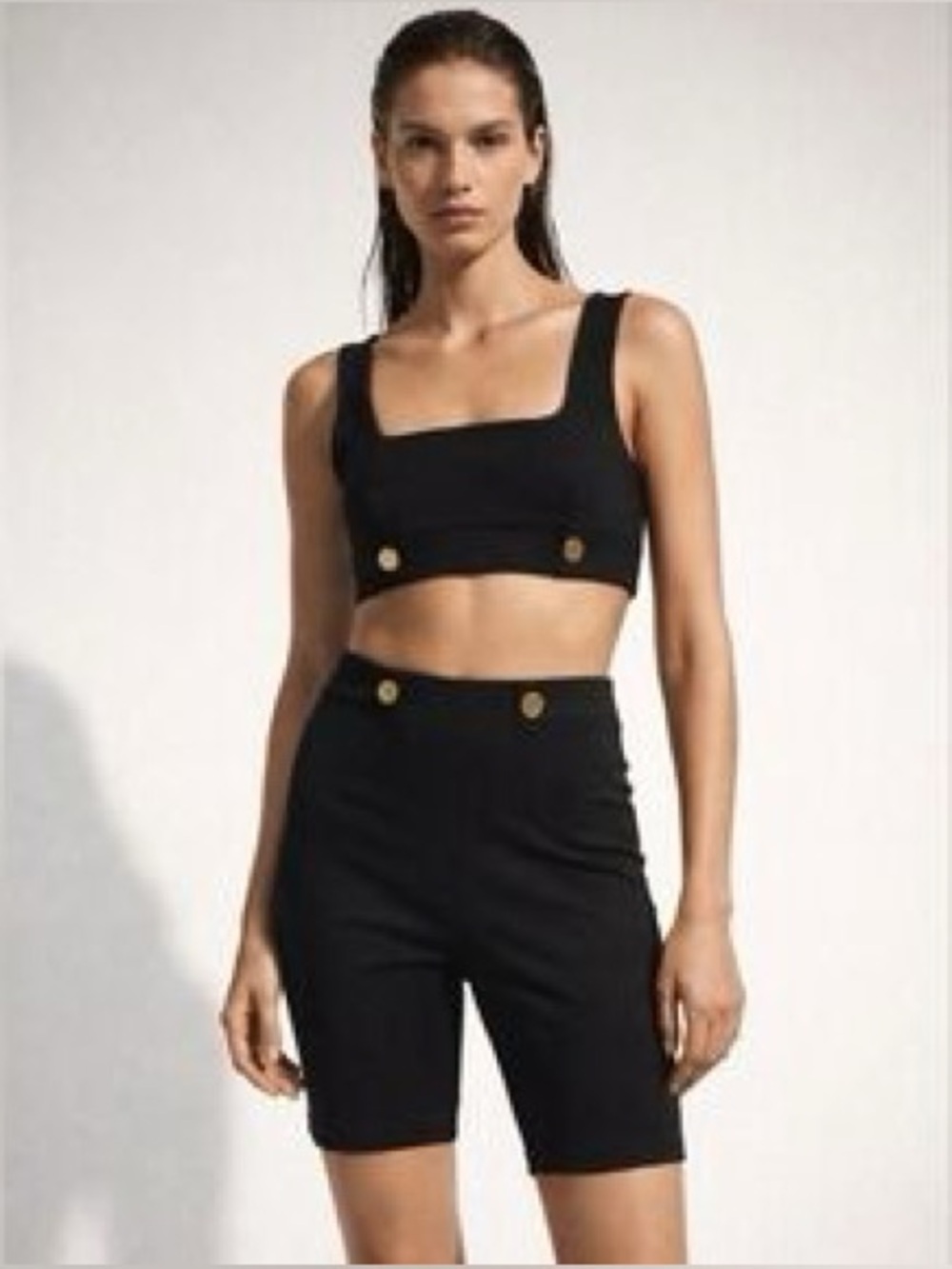 Zara Women's Black Crop-top